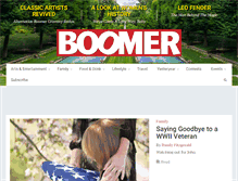 Tablet Screenshot of boomermagazine.com